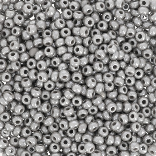 Preciosa Seed Beads 11/0 2 mm - Opaque Gray x 20 g