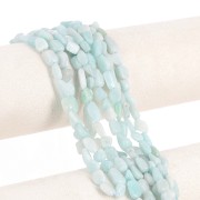 7 - 8mm Irregular nugget gemstone beads - Amazonite x38cm