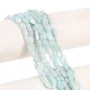 7 - 8mm Irregular nugget gemstone beads - Amazonite x38cm