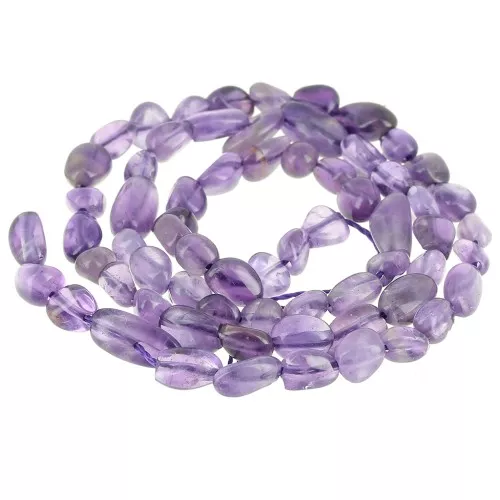 4 - 6mm Irregular nugget gemstone beads - Amethyst x39cm