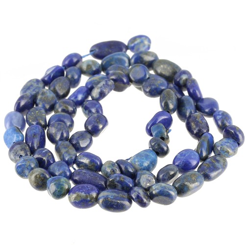 4 - 6mm Irregular nugget gemstone beads - Lapis Lazuli x39cm