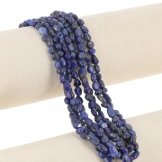 4 - 6mm Irregular nugget gemstone beads - Lapis Lazuli x39cm