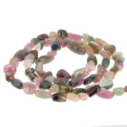4 - 6mm Irregular nugget gemstone beads - Tourmaline x41cm|raw }}