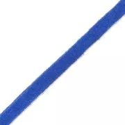 Ultra Suede lace 3x1.5 mm hard blue glitter x 2.8 m