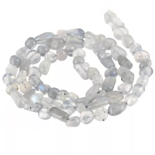 4 - 6mm Irregular nugget gemstone beads - Labradorite x40cm