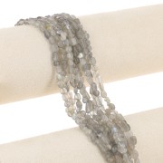 4 - 6mm Irregular nugget gemstone beads - Labradorite x40cm