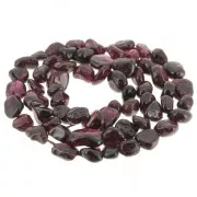 Garnet - 6mm irregular gemstone nuggets Beads - Garnet x40cm 6mm irregular gemstone nuggets Beads - Garnet x40cm