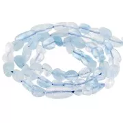 Aquamarine - 4 - 6mm irregular gemstone nuggets Beads - Aquamarine x39cm 4 - 6mm irregular gemstone nuggets Beads - Aquamarine x39cm