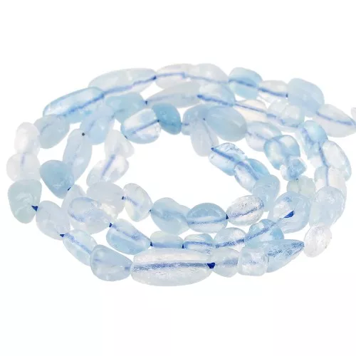 4 - 6mm irregular gemstone nuggets Beads - Aquamarine x39cm