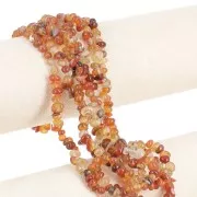 6 - 7mm gemstone Irregular nugget bead - Carnelian x41cm