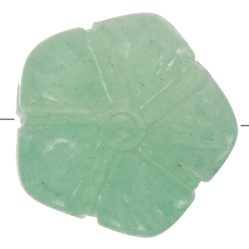 14mm gemstone flower bead - Aventurine x1