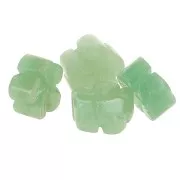 14mm gemstone flower bead - Aventurine x1