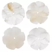 20mm gemstone flower pendant - Agate x1