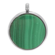 303L stainless steel Pendant setting for flat base 10mm cabochon x1