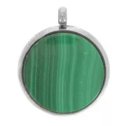 303L stainless steel Pendant setting for flat base 10mm cabochon x1