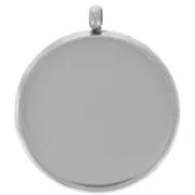 303L stainless steel Pendant setting for flat base 16mm cabochon x1