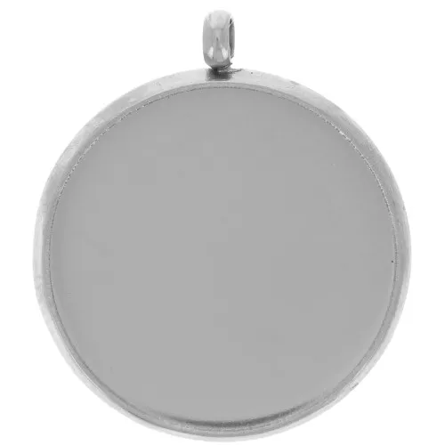 303L stainless steel Pendant setting for flat base 16mm cabochon x1