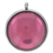 303L stainless steel Pendant setting for flat base 16mm cabochon x1