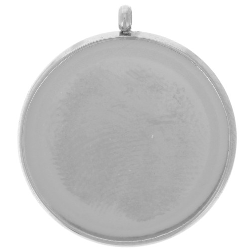 303L stainless steel Pendant setting for flat base 18mm cabochon x1