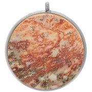 303L stainless steel Pendant setting for flat base 20mm cabochon x1