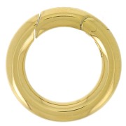 14mm 316L stainless steel round lobster clasp - Gold x1|raw }}