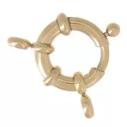 15mm 304L stainless steel buoy clasp - Gold x1