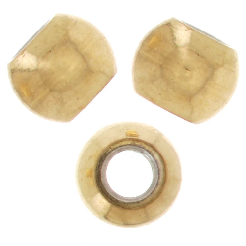 2.5 mm Flat Round Beads - 304L Stainless Steel, Gold-Plated x10