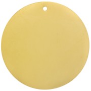 Sequin 35 mm - medal to engrave - Stainless steel 304 Gilded x1|raw }}