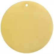 Sequin 35 mm - medal to engrave - Stainless steel 304 Gilded x1