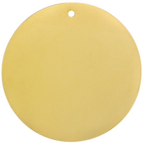 Sequin 35 mm - medal to engrave - Stainless steel 304 Gilded x1