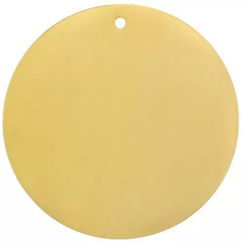 Sequin 35 mm - medal to engrave - Stainless steel 304 Gilded x1