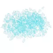 Crushed glass chips for resin - Irregular shine - Sky blue AB x7g