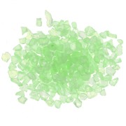 Crushed glass chips for resin - Irregular shine - Light green AB x7g|raw }}