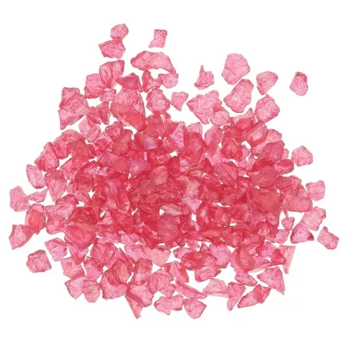 Crushed glass chips for resin - Irregular shine - Red AB x7g