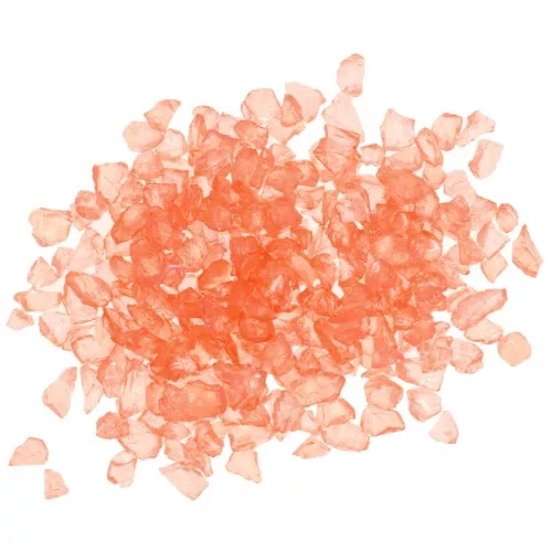 Crushed glass chips for resin - Irregular shine - Salmon AB x7g