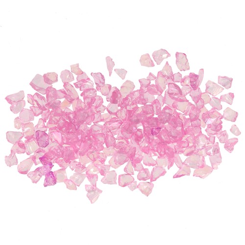 Crushed glass chips for resin - Irregular shine - Lilac AB x7g