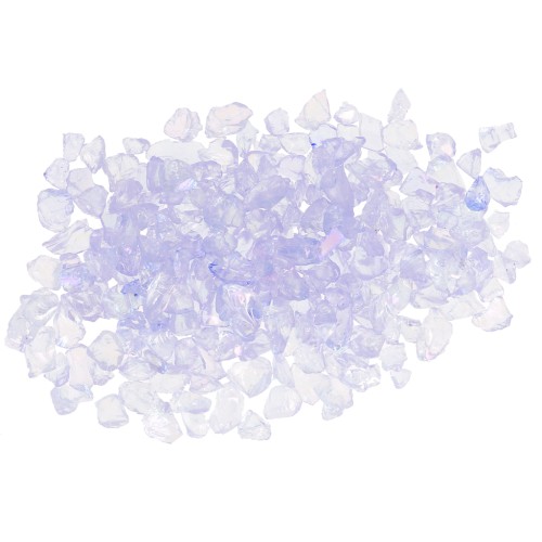 Crushed glass chips for resin - Irregular shine - Blue AB x7g