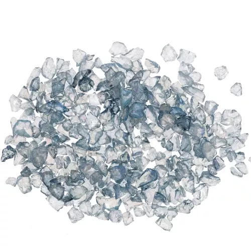 Crushed glass chips for resin - Irregular shine - AB Grey x7g