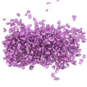 Crushed glass chips for resin - Irregular shine - Metallic violet x10g|raw }}