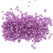 Crushed glass chips for resin - Irregular shine - Metallic violet x10g