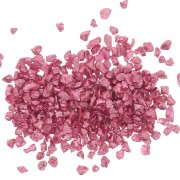 Crushed glass chips for resin - Irregular shine - Metallic red x10g