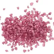 Crushed glass chips for resin - Irregular shine - Metallic red x10g