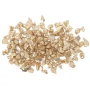Crushed glass chips for resin - Irregular shine - Gold x10g