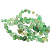4 - 6mm Irregular nugget gemstone beads - Green Agate x41cm