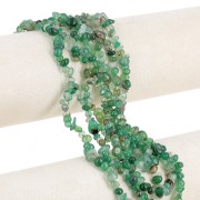 4 - 6mm Irregular nugget gemstone beads - Green Agate x41cm