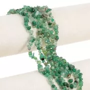 4 - 6mm Irregular nugget gemstone beads - Green Agate x41cm