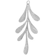 56x24mm 304L stainless steel Leaf pendants x2