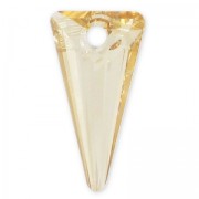 PureCrystal 6480 Spike Pendant 18mm Crystal Golden Shadow