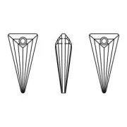 PureCrystal 6480 Spike Pendant 18mm Crystal Vitrail Medium