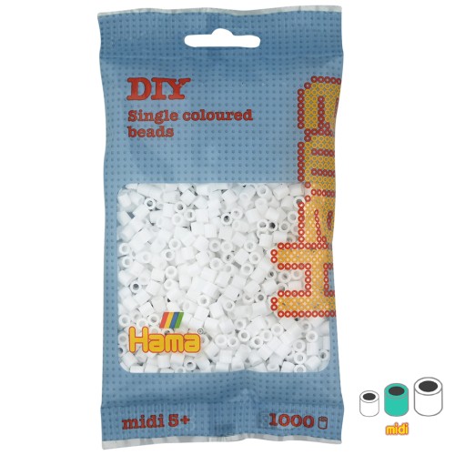 Hama Multi beads white (n°01)  x1000